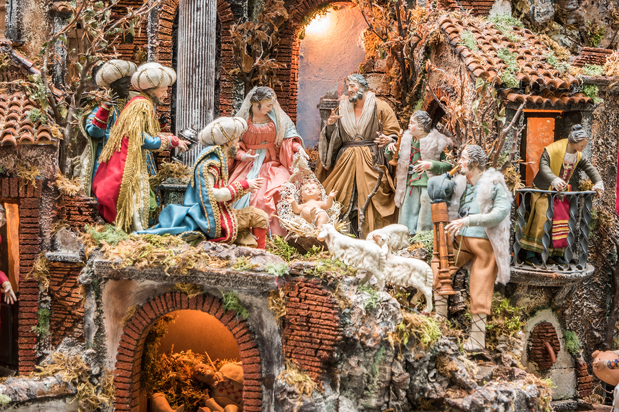 The art of Neapolitan nativity of S. Gregorio Armeno, S. Gregorio Armeno is a small street in the old town of Naples, Italy