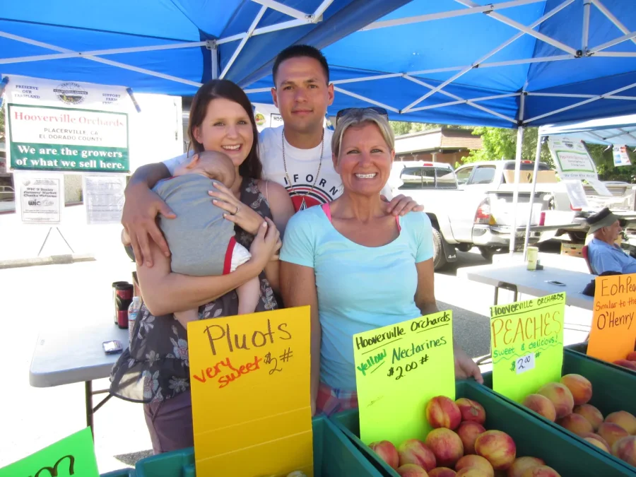 The Hoovers from Hoovervile Orchards at the Placerville Farmer's Market